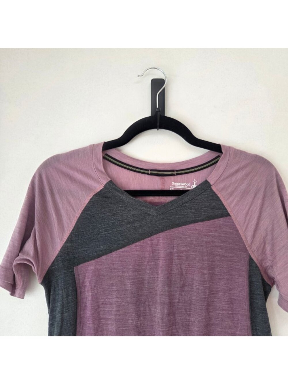 Smartwool Merino Sport 120 Purple Short Sleeve Shirt Tee Hiking Women's XS - Picture 3 of 7